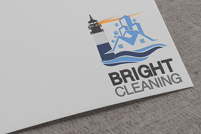 LOGO DESIGN FOR BRIGHT CLEANING branding design graphic design illustration logo vector