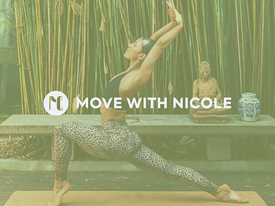 Brand Identity Project - Move with Nicole adobe illustrator branding design designers graphic design illustration instagram logo pilates social media typography ui vector visual identity yoga brand