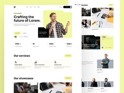Finance Landing Page Design finance design finance page finance site finance ui finance ux finance website financial services landing page