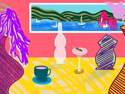 A Peaceful Scene brushwork color colorful illustration procreate still life texture