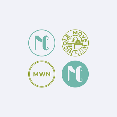 Brand Identity Project - Move with Nicole adobe illustrator branding design graphic design illustration logo typography ui vector