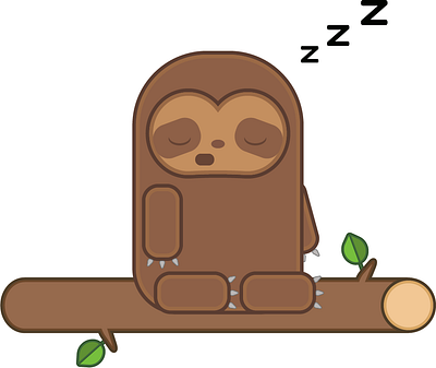 2d Sloth Character Design