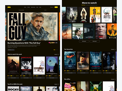 IMDb Redesign imdb movies tv ui ux visualdesign