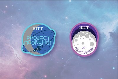 Hard Hat Stickers astronaut galaxy hardhatsticker illustration illustrator moon space sticker sticker design