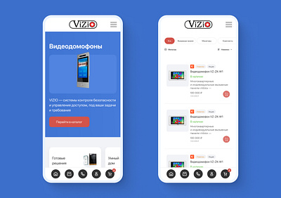 MyVizio online store (mobile) design ui uiux web design