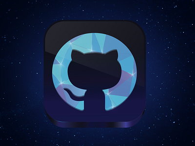 GitHub Icon Design 🌌🚀 3d brandidentity creativedesign digitalart github graphicdesign icondesign iconography logodesign