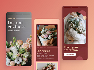Daily UI 98. Advertisement app design application bouquet daily ui daily ui challenge flower app mobile app shopping app ui ui challenge ui design ui designer ux ux design ux designer