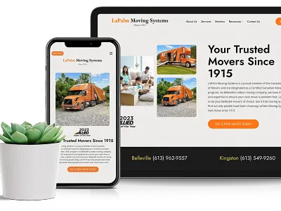 LaPalm Moving Systems web design web developement