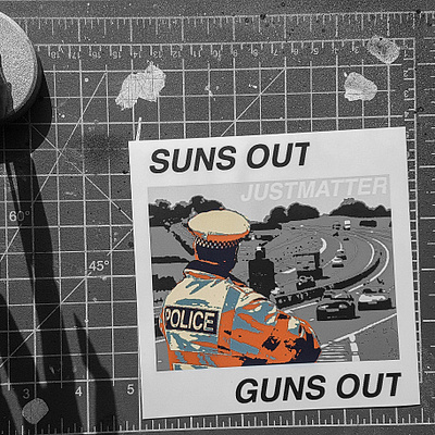 SUNS OUT/ GUNS OUT digital folkart illustration outsiderart