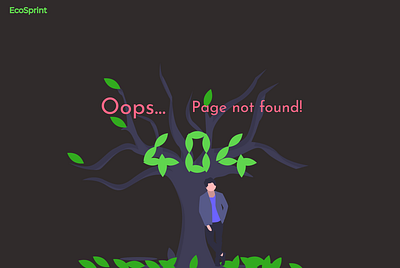 EcoSprint - 404 - DailyUI 404 dailyui ui ux uxui