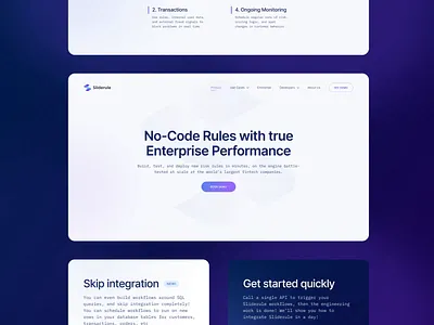 Sliderule — subpages selected sections animation design experience interface motion graphics ui ux visual webdesign