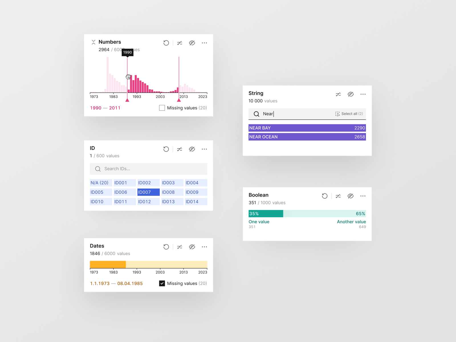 Matrices — components app components design dropdown experience filters interface menus select ui ux visual