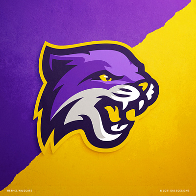 Wildcat Sports Logo | Bethel University bethel big cat college dasedesigns esports football gaming illustration logo design mascot sports sports logo university vintage logo wildcat wildcats