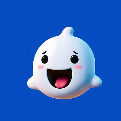 Phanto is Looking 👀 3d animation branding character cute design ghost graphic design logo