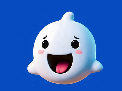 Phanto is Looking 👀 3d animation branding character cute design ghost graphic design logo