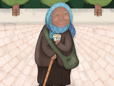 little old lady illustration 2d illustration character character design character illustration chatacter development digital art digital illustration illustrator personaje