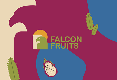 Falcon Fruits brand design branding food branding food design fruit illustration graphic design icon design illustration logo logo design patterns visual identity