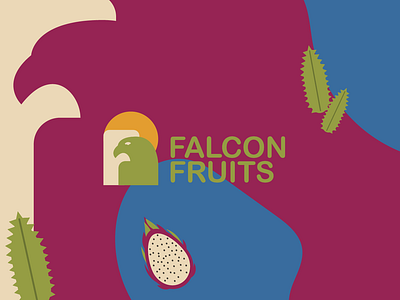 Falcon Fruits brand design branding food branding food design fruit illustration graphic design icon design illustration logo logo design patterns visual identity