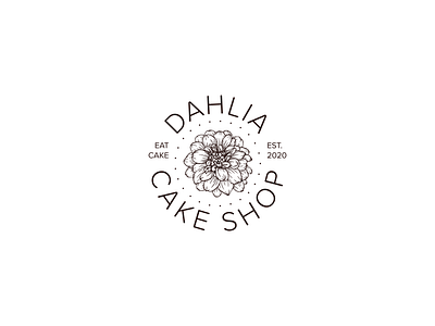 Dahlia Cake Shop Logo Package brand branding cake cake shop dahlia design flower graphic design illustration logo tonyvoorhees type typography