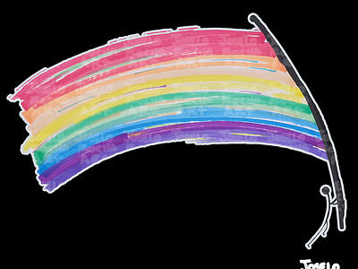 Rainbow Pride Flag. gay t-shirt gay rights
