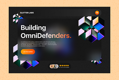 SlutterLabs Homepage Design animation branding design product design ui