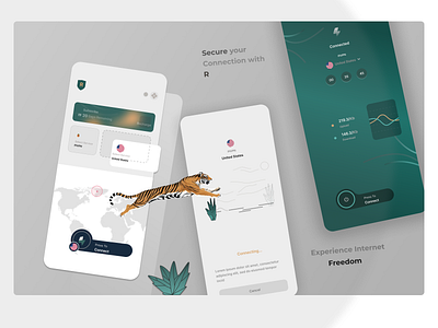 #Vpn App animation branding motion graphics ui ux