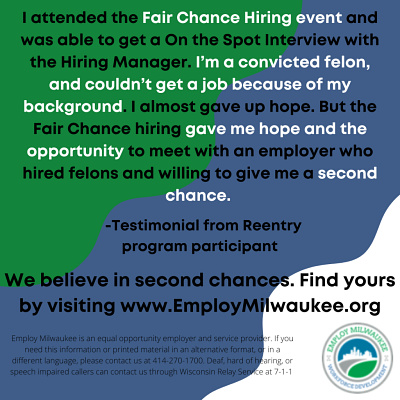 Employ Milwaukee - Hiring Event Testimony employ milwaukee jobs milwaukee milwaukee non profits milwaukee wi