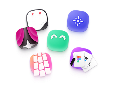 more tiles apps blue colorful cute figma fun icons love magic pink play playful purple tiles