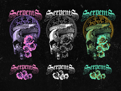 SERPENTS - ARTWORK FOR SALE apparel band merchandise branding clothing graphic design illustration logo logo design merchandise photoshop streetwear tshirt design