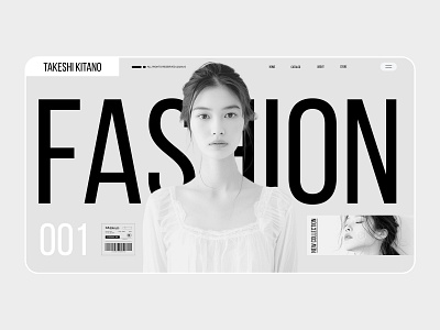 Fashion concept design fashion graphic design japan landig page minimalism modern ui