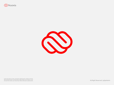 Nuoxia Logo Design 3d blockchain brand brand identity brandidentity branding creative design graphic design illustration letter logo logo logo design logodesign n n logo
