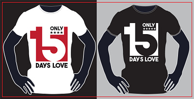 15 Days Typography T Shirt Design creative t shirt design design graphic design t shirt design t shirts t shirts design tee tee shirt tee shirts trending trending tee tshirt tshirts typography