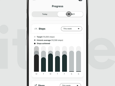 FitFlex - Progress screen animation app mobile app ui ux