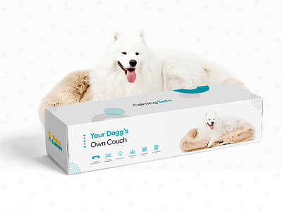 Branding for DOGS Landing Dog Beds And Couch Covers amazon packaging box design branding design graphic design packaging packaging design