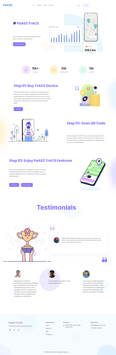 PaAS2 TrACS website tech website ui uiux web design website