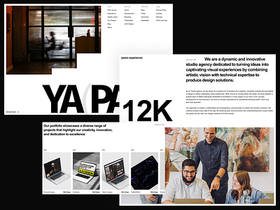 Yapari - Digital Agency Landing Page agency clean company digital assets industry landing page modern product design typhograph ui ui ux uidesign userinterface web design