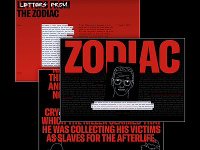 Zodiac | Content page bold content design fear graphic design illustration ui