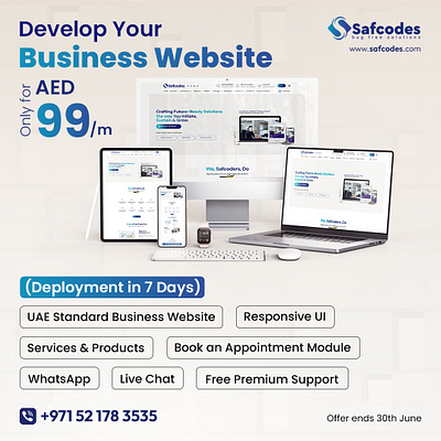 Eid Offer: Professional Websites for AED 99/Month with Safcodes!