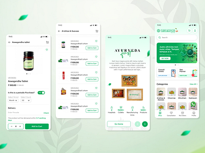 Vaidyaratnam graphic design ui