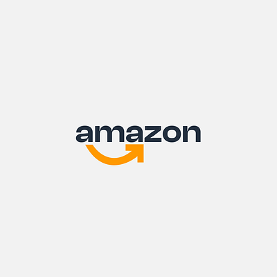 Amazon Logo Redesign amazon brand colours figma illustrator inspiration logo redesign ui ux
