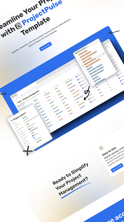 Project Pulse agency branding notion template webdesign webdesigner webflow