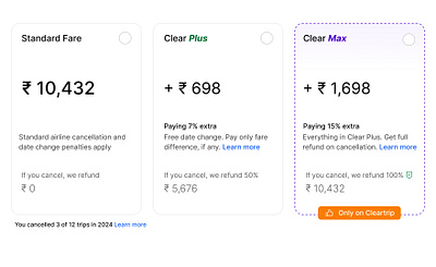 Airlines Booking - Flow interaction design pricing ticket booking visual design website