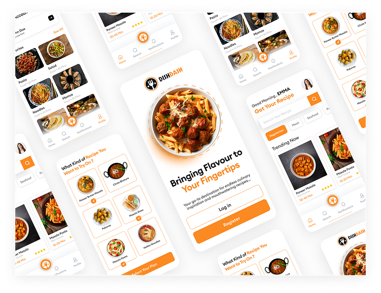 Food Recipe & Meal Planning App by Dolphin Web Solution on Dribbble