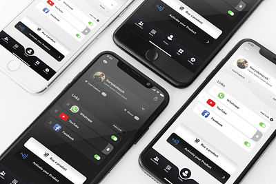 NFC service Mobile Application graphic design ui