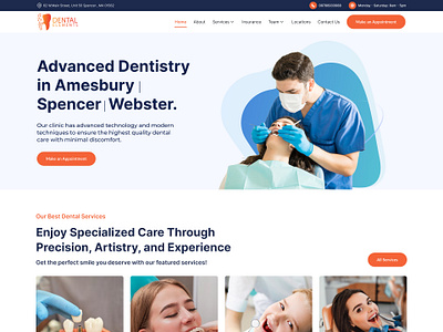 Dental Elements - Dentis Landing page creative creative design dental home page design dental theme landing page design layout design modern design ui ux design