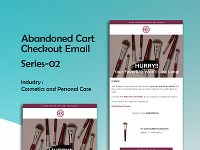 Abandoned cart email design (Series-02) email email automation email design email flows email marketing klaviyo klaviyo email design klaviyo email flow design