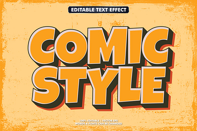 RETRO CARTOON TEXT EFFECT branding graphic design logo text effect