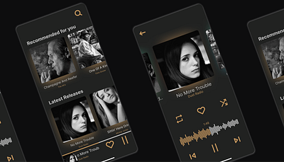 Simple Player android app app design apple mobile design music player ui ux