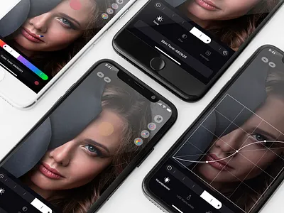 Photo Editing Mobile Application graphic design ui