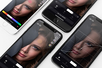Photo Editing Mobile Application graphic design ui